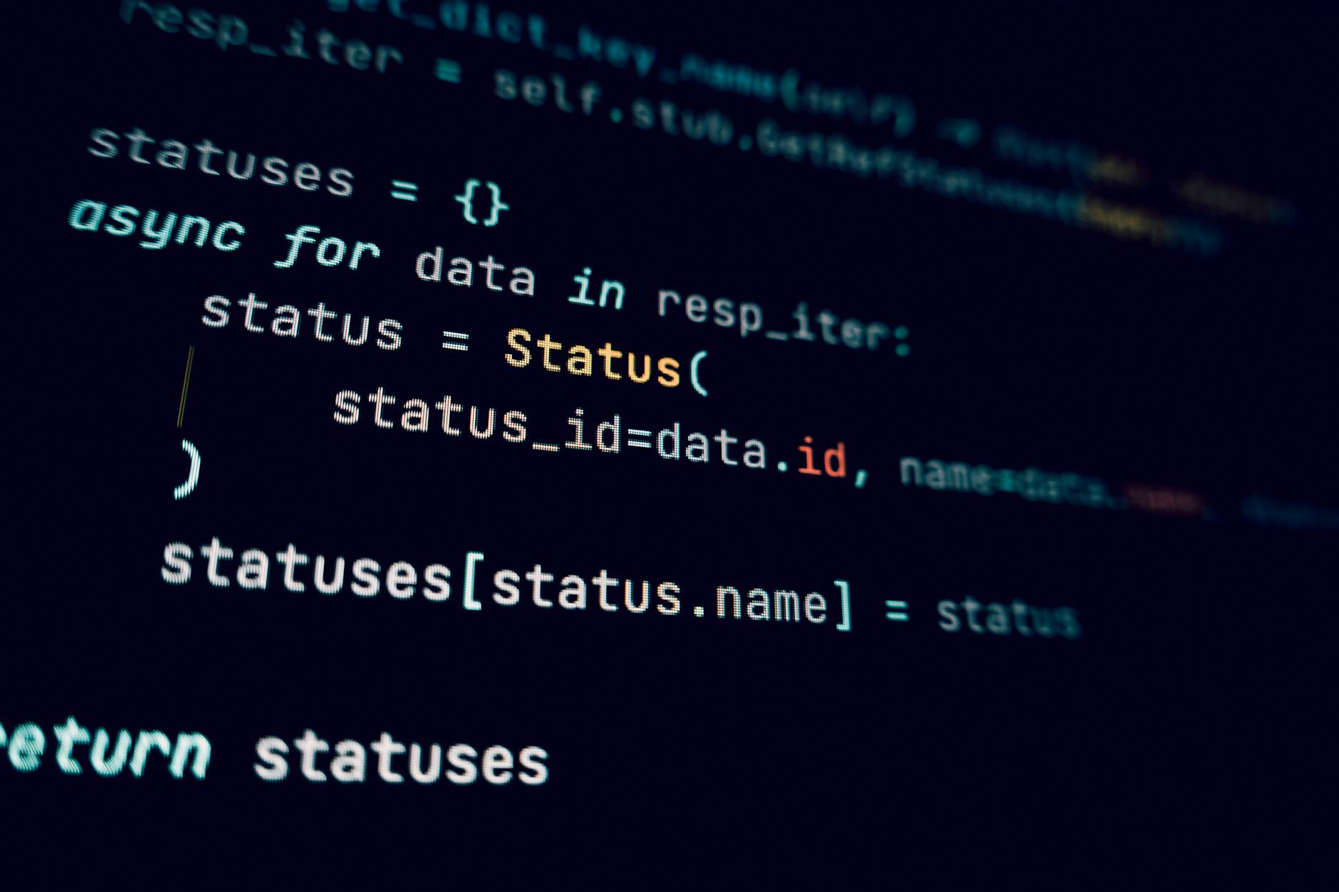 REST API üzerinden MikroTik konfigürasyonu yapan geliştirici dizüstü görüntüsü
